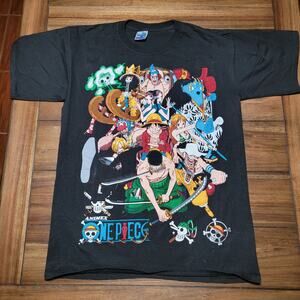 Animex One Piece Black Unisex Tee (Thessh) - Size OS (Medium)